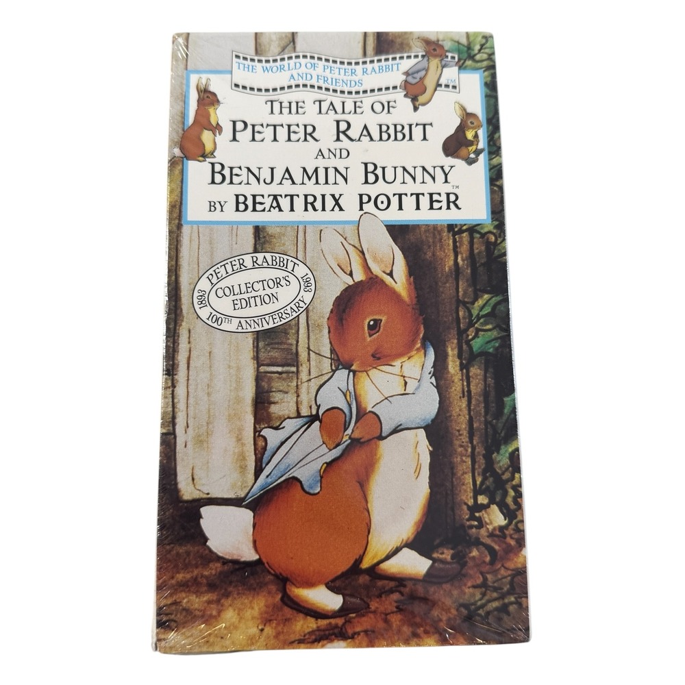 Peter Rabbit Benjamin‎ Bunny VHS Beatrix Potter Collector's Edition 1993 Sealed